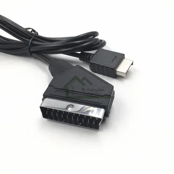 10vnt E-namas 1,8 M RGB SCART Kabelis, TV AV Švino Playstation PS1 PS2 PS3 Žaidimų Konsolės