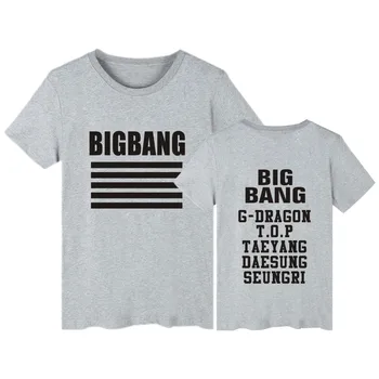 LUCKYFRIDAYF Bigbang kpop mados t-marškinėliai vyrams, moterims, t marškiniai vasaros atsitiktinis viršų tee marškinėliai apvalios kaklo medvilnės trumpomis rankovėmis t-shirt