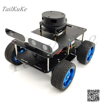 ROS Robotas Keturių ratų Blokatorius Pažangiojo Automobilio 4WD Navigacijos 4B Lidar