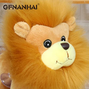 1pc 20cm Animacinių filmų mielas Liūtas pliušiniai žaislai miško gyvūnai įdaryti minkštos lėlės, imitavimo liūtas vaikų žaislų vaikams gimtadienio dovana