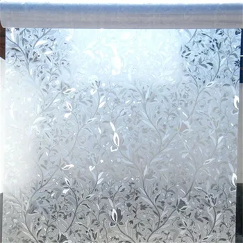Tulip gėlių modelio 3D langų plėvelė statinio matinio stiklo lipdukas office šilumos izoliacija privatumo sprogimų pvc stiklo plėvelės