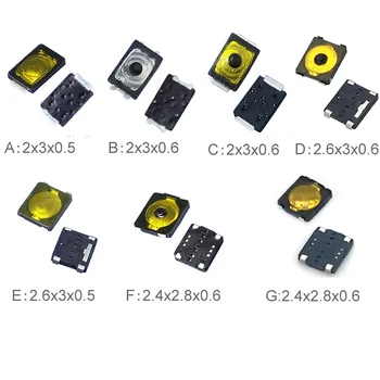 100vnt/daug 2*3 mm Mini Lytėjimo Mygtukas Taktiškumas Jungikliai 2x3 mm Fotoaparato 