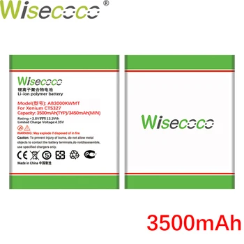 WISECOCO 3500mAh AB3000KWMT Baterija Philips Xenium CTS327 S327 Mobiliųjų Telefonų Sandėlyje Aukštos Kokybės