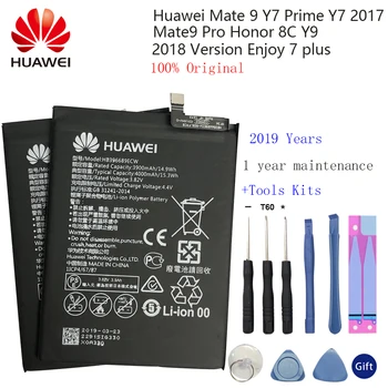 Hua Wei Originalios Telefonų Baterijos HB396689ECW už Huawei Mate 9 Y7 Premjero 2017 garbę 8 garbę 8 lite P9 P9 Lite Nova 2 plius Baterija