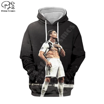 PLstar Kosmosas Cristiano Ronaldo sportininkai 3D Atspausdintas Hoodie/Palaidinukė/Striukė/Mens Moterų hiphop Tracksuit tinka grobis style5