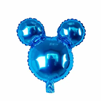 50pcs mini mickey minnie mouse galvos aliuminio folija balionai helio globos baby shower gimtadienio apdailos kolbų supplie