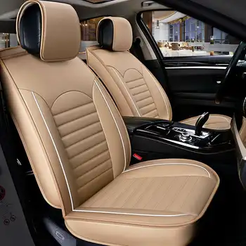 Universalus Automobilių Sėdynės Padengti PU Odos Auto Apima Transporto priemonės Raštas Stiliaus Interjero Accessories Skirti 