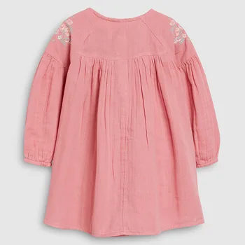 Mažai specialistė, vaikų mergaičių mados prekės ženklo rudenį kūdikių, mergaičių drabužiai puoštas suknelė Medvilnės kišenės bamblys mergina suknelės S0507
