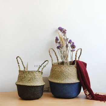 Laikymo Krepšelis Seagrass Kabo Pinti Krepšeliai, Gėlių Vazonas Krepšių Saugojimo Gėlių Namuose organizadores ropa interjero skalbinių krepšį