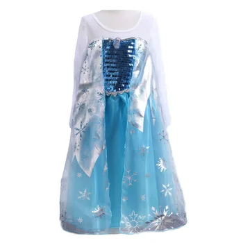 2020 m. Elsa Suknelė Merginos Princesė Kostiumas Šalis Suknelės Anna Elsa Halloween Kostiumai Vaikams fantasia Vestidos