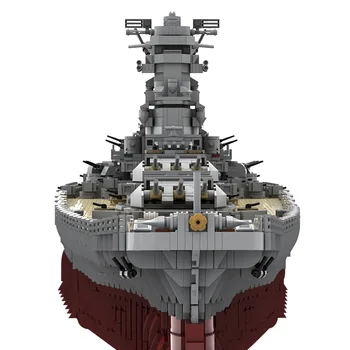 SS Battleship Yamato Blokai Karinės WW 2Japan Karo Modelio Surinkimo Ginklas Cruiser Plytų Vaikai 