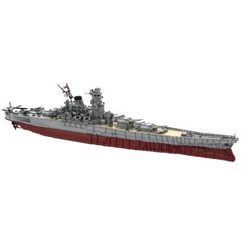 SS Battleship Yamato Blokai Karinės WW 2Japan Karo Modelio Surinkimo Ginklas Cruiser Plytų Vaikai 