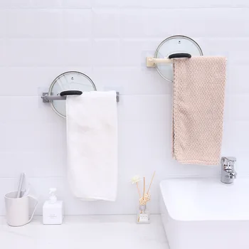 GUANYAO Viskozė tipo plastiko rankšluostį baras nepakenks sienos multi-purpose vonios kambarys stalčiuko rankšluosčiu turėtojas rankšluosčių kabykla