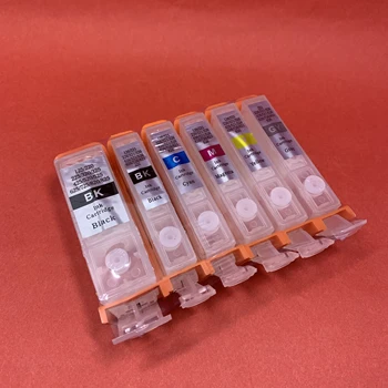 YOTAT ６ spalva ciss rašalo kasetė su mikroschema, už PGI-525 CLI-526