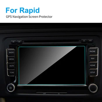 6.5 Colių Skoda Rapid Automobilių GPS Navigacijos Screen Protector, Grūdintas Stiklas, Ekrano Apsauginės Plėvelės Auto Interjero Priedai