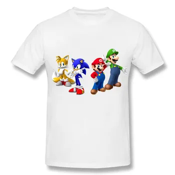 Sonic Berniukų/Mergaičių Ežys & Super Animacinių filmų Spausdinti Juokingi marškinėliai Vaikai Trumpas Rankovėmis Tee Vaikams Laisvalaikio Drabužiai