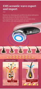 LED veido massager veido kėlimo veido mašina EMS Radijo lTherapy Šildymo raukšlių šalinimas, odos priežiūros priemonės