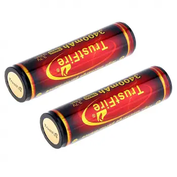 TrustFire 4pcs), 3,7 V 3400mAh Didelės Talpos 18650 Li-ion Įkraunama Baterija su Saugomų PCB LED Žibintuvėlis / priekiniai Žibintai