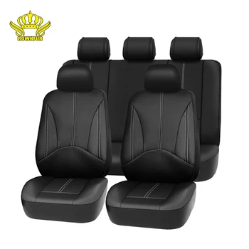 Automobilių sėdynės padengti Pu odos medžiagos, pagamintos sėdynės apima Juoda, universalus automobilių sėdynių užvalkalai auto accesorios, interjerą, toyota
