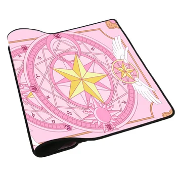 Didelis Anime Rožinė šliuzo vartai Kortelės Kilimėlis Žaidėjus Mielas Kawaii XL Gumos Žaidimų Pelės Mygtukai Otaku Fiksavimo Krašto Nešiojamas Nešiojamojo kompiuterio Stalas Kilimėlis
