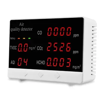 Skaitmeninė Kambarinė/Lauko CO/HCHO/TVOC Testeris JOMS CO2 Matuoklis Oro Kokybei Stebėti Detektorius Daugiafunkcinis Buitinių Dujų Analizatorius