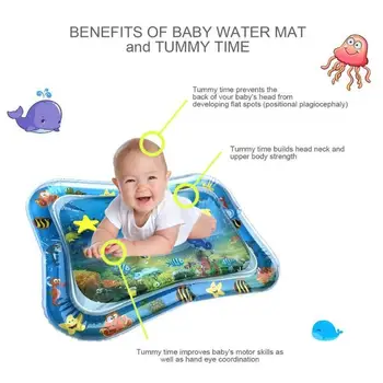 Kūdikių Vandeniu Kilimėlis Pripučiami Kūdikių Žaisti Mat Bamblys Pilvą Įdomus Veikla Trinkelėmis Žaisti Centro Sensorinės Stimuliacijos Playmat