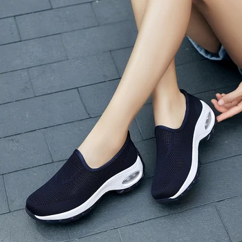Moteris Pėsčiomis naujus Batus Veikia Tinklinio Batų Mados Platforma Slip-On Sneaker Oro Pagalvės sporto Salė Modernaus Šokio Bateliai Vyrai