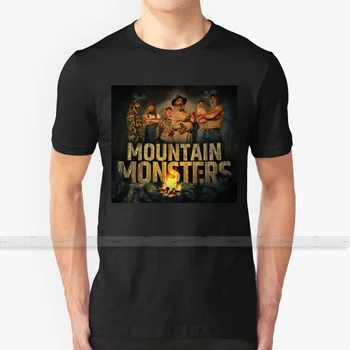 Kalnų Monstras Marškinėliai Custom Design Medvilnės Vyrams, Moterims, T - Shirt Vasaros Viršūnes kalnų monstras bigfoot tv sasquatch
