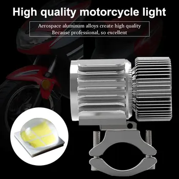 1x Motociklo LED Žibintų Dėmesio 18W 2700Lm Super Bright White Moto Rūko žibintai DRL Žibintai Medžioklės Vairuotojo Vietoje Žibintai,10v-80V