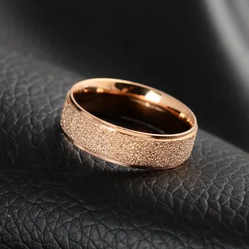 Titano plieno, matinė rožinė aukso, sidabro spalva, pora žiedas vyrams ir moterims, sidabro papuošalai, sužadėtuvių, vestuvių nustatyti juvelyrikos dizaino R4669