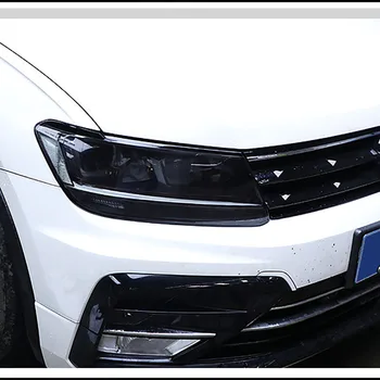 Volkswagen Tiguan 2017 2018 2019 2020 Automobilių Žibintų Apsauginės Juoda Permatoma Plėvele Lipdukas Anti-Scratch Universalus Stilius
