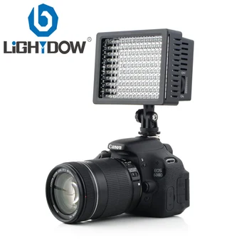 Didelės Galios Lightdow LD-160 160 LED Vaizdo Šviesos, vaizdo Kamera, vaizdo Kameros Lempa su Trimis Filtrai Patrankos Nikon 