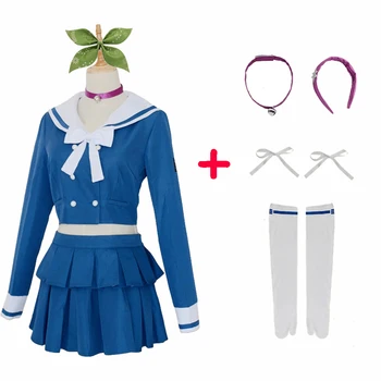 Anime Danganronpa V3 Žuvo Harmonijos Tenko Chabashira Cosplay Kostiumas Moterims Mėlynos Spalvos Mokyklinę Uniformą Apranga, Suknelė, Kostiumas Sailor