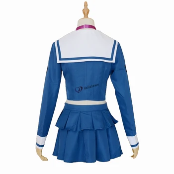 Anime Danganronpa V3 Žuvo Harmonijos Tenko Chabashira Cosplay Kostiumas Moterims Mėlynos Spalvos Mokyklinę Uniformą Apranga, Suknelė, Kostiumas Sailor