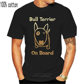 Jautis Terjeras Laive - Juokinga - Vyrai T-Shirt 2020 Naujas Vasaros Marškinėliai Vyrams Medvilnės Kietas Tee Marškinėliai