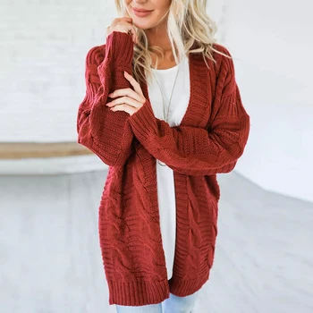 Rudenį, žiemą mezgimo ilgas megztinis Moteriška minkštas laisvas megztinis moterų megztinis kailis Priežastinis šiltas megztinis megztinis viršutiniai drabužiai negabaritinių