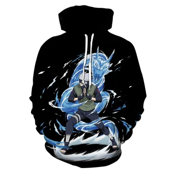 2020 m. žiemos 3D Naruto hoodies Atsitiktinis Karšto pardavimo vyriški Megztiniai Japonijos anime Spausdinti hoodie Prekės ženklo drabužių Puloveris kietas striukė