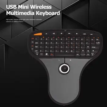 N5901 Trackball Oro Pelė 2,4 GHz Mini Bevielis Multimedijos Plastiko Gavimo Miniatiūriniai Imtuvai Nuotolinis Klaviatūros