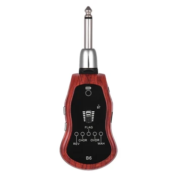B6 Gitara Headphone Amp Mini Plug Gitaros Stiprintuvas 
