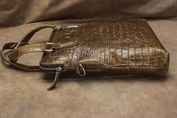 SJX krokodilo modelis odos vyriški krepšys krepšys užtrauktuką, retro vaško odos rankinės vyrų odos prekės, rankinės shoul