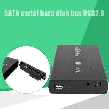 3.5 colių USB 2.0 prie SATA Port HDD Kietojo Disko Gaubto Atveju Langelį SSD Kietąjį Diską Talpyklos 480Mbps HDD Atveju