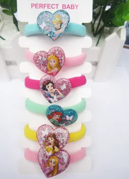 6pcs Disney animacinių filmų vaikams, plaukų įrašą Užšaldyti Elsa galvos virvę princesė mergina gimtadienio dovana lėlės aksesuarai, galvos apdangalai, kosmetikos žaislas