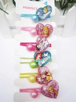 6pcs Disney animacinių filmų vaikams, plaukų įrašą Užšaldyti Elsa galvos virvę princesė mergina gimtadienio dovana lėlės aksesuarai, galvos apdangalai, kosmetikos žaislas