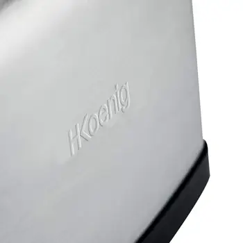 H. Koenig Tos7-duonos skrudintuvas 2 slots, 850 W, 3 funkcijos, 6 skrudinimo lygiai, nerūdijančio plieno, sidabro spalvos. TOS7