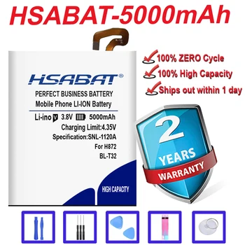 HSABAT 5000mAh Naujausias Baterija LG BL-T32 G6 G600L G600S H870 H871 H872 H873 LS993 US997 VS988 nemokamas pristatymas