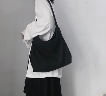 TAMSIAI Yohji Yamamoto tamsiai juoda didelės talpos, praktiška reguliuojamas dirželis vieną petį įstrižainės maišelį vyrams ir moterims