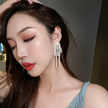 SHANGZHIHUA Pearl stud auskarai, korėjiečių mados perdėti perlo auskaru, moterų auskarai, 2020 naujų papuošalų