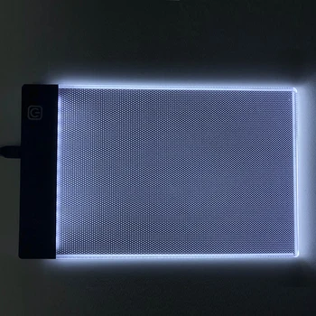 A5 LED Piešimo Lentos Sekimo Valdybos Kopijuoti Piešimo Planšetinio kompiuterio Plokštė Meno rašomojo Stalo