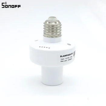 Sonoff Slampher RF 433MHz Belaidžio Kontroliuoti Šviesos Turėtojas E27 Universal WiFi Šviesos Žibinto Lemputės Laikiklį Smart Home Jungiklis 