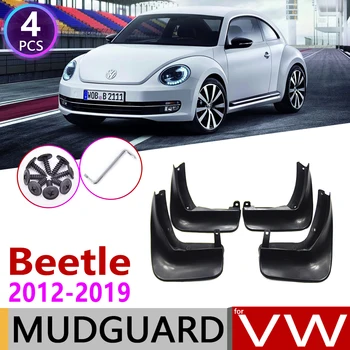 Automobilių Mudflap Volkswagen VW Beetle 2012 m. iki 2019 Sparnas sparnų Splash Atvartais Mudguard Priedai 2013 2016 2017 2018
